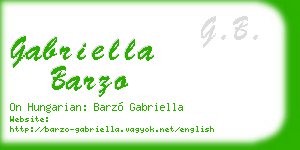 gabriella barzo business card